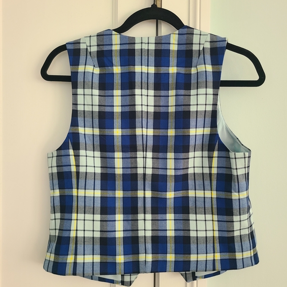 Wildfang Plaid Vest And Pants Suit, XS - Picture 7 of 11